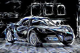 Modern Art - Alfa Romeo 4c von DeVerviersBelgium