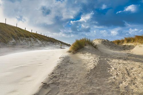 Zugang zum Strand bei Sturm