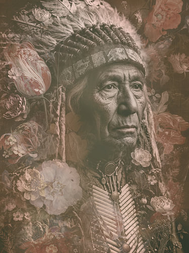 Indian Summer – Botanisch portret met klassieke bloemen van Sander Van Laar