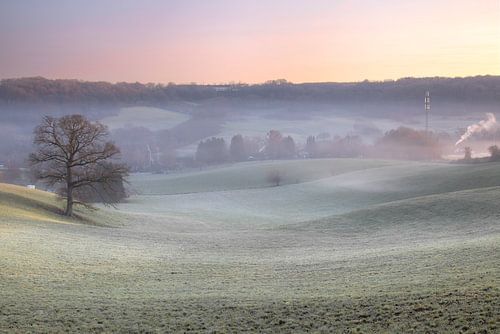 Winters Zuid-Limburgs Landschap