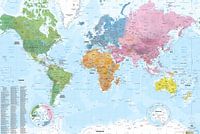 Wereldkaart van CONTINENTS (bijgewerkt tot 2025)
