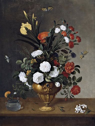 Florero y recipiente de cristal, Pedro de Campróbin