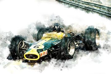 Graham Hill, Lotus 1967 by Theodor Decker