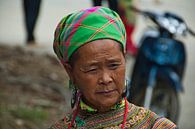 Hmong lady on Sapa market Vietnam by Hans Janssen thumbnail