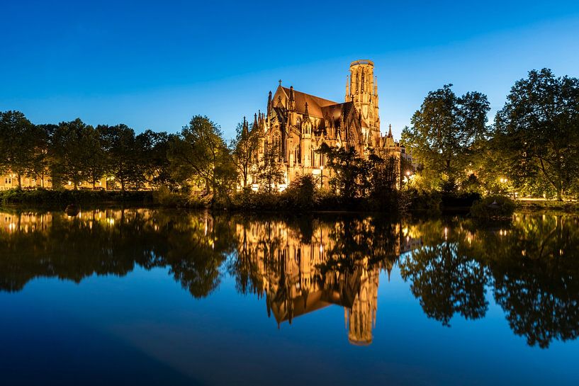 St John's Church at the Feuersee in Stuttgart-West - Stuttgart by Werner Dieterich