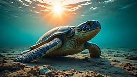 Slow path into the sunset by Jean Pierre