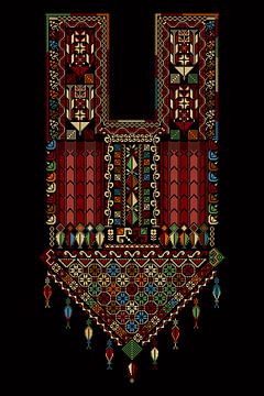 Modèle d'ornement Tatreez 25 sur Richard Laschon