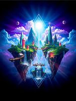 Ville magique flottante