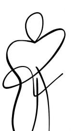 Portrait de femme, design minimaliste sur Joyce Kuipers