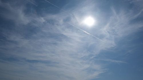 Clouds with sun, Wassenaarseslag, Wassenaar
