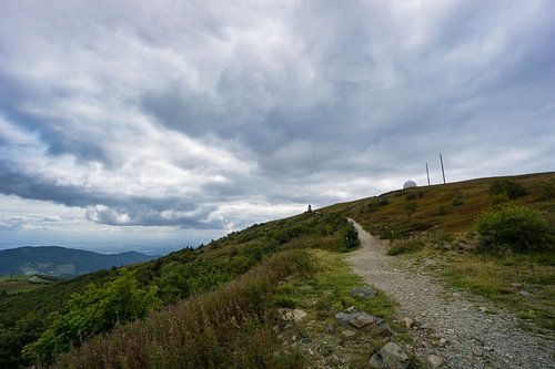 Frankrijk - Pad naar top van berg grand ballon