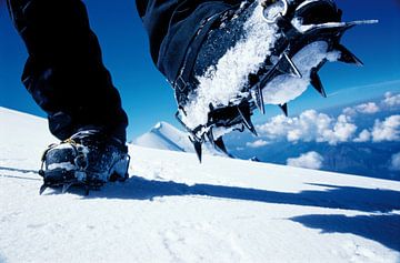 Crampons on Mont Blanc