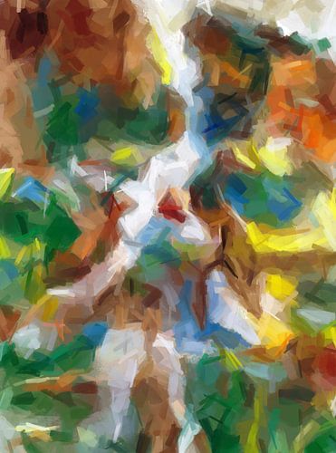 waterfall abstracted