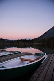 Boten op de Hintersee van AC Fotografin