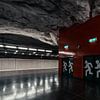 Station de Métro Industrielle à Stockholm sur Dave Adriaanse - Photography