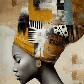 Portrait d'une femme africaine sur Studio Allee