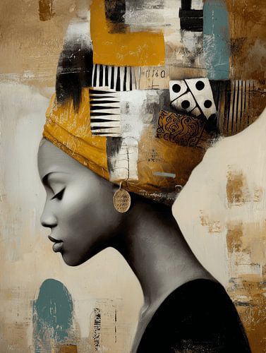 Portrait d'une femme africaine sur Studio Allee