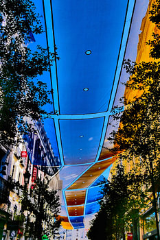 Madrid - draps dans la rue