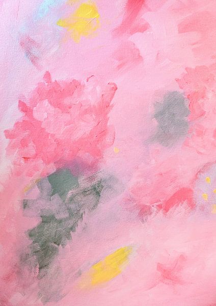 Pinkbouquetabstractiv Ratioiso von Grace Digital Art Co