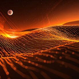 Traumwelt in orangefarbener Farbe von Mustafa Kurnaz