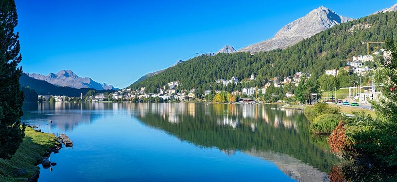 Panorama St. Moritzersee von Leopold Brix