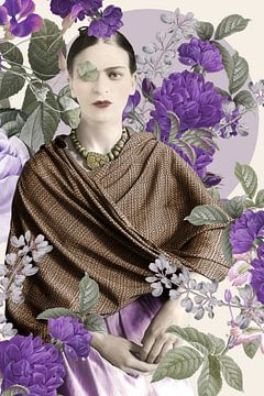 Frida in Purple and Green by Marja van den Hurk