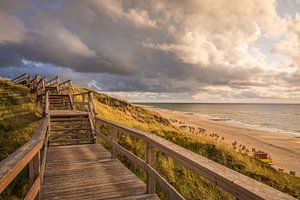 Dune path and beach of Wenningstedt, Sylt by Christian Müringer