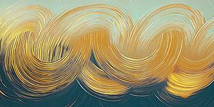 Modernes abstraktes Gold
