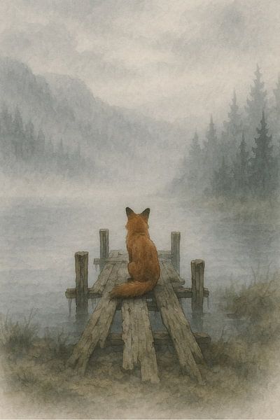 Le renard et le silence par Prints to Love