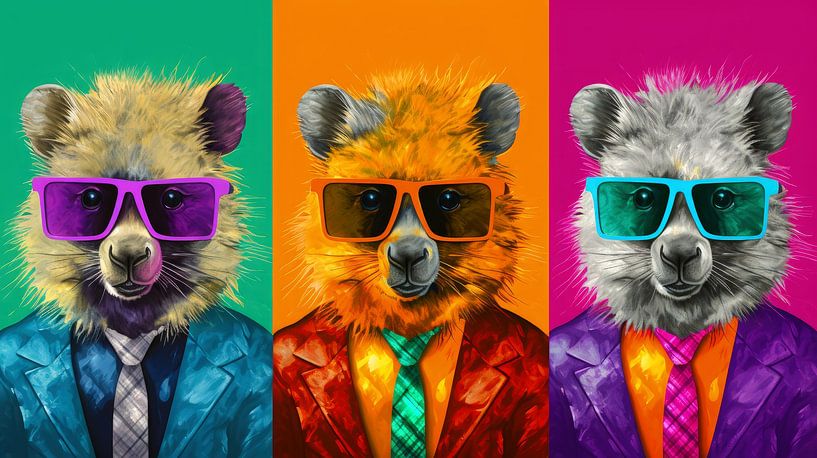 Warhol: Quokka&#039;s with Style by ByNoukk