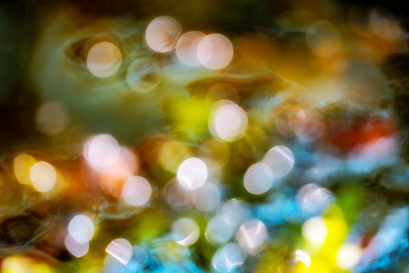 Arrière-plan bokeh abstrait avec reflets de lumière par ManfredFotos