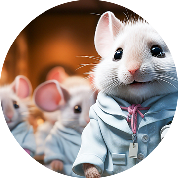 schattige kleine muis dokter in het ziekenhuis van Animaflora PicsStock
