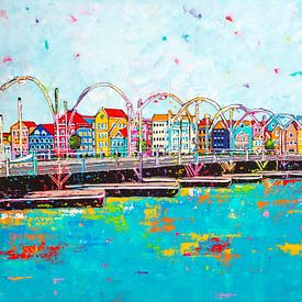 Koningin Emma brug Curaçao van Happy Paintings / Renata Rolefes Art