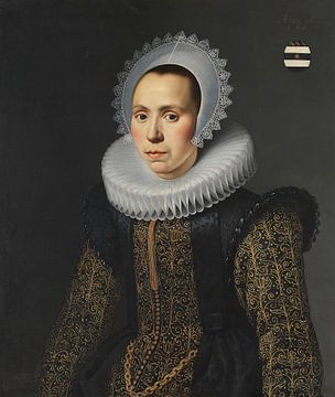 Portret van een adellijke dame, Cornelis van der Voort