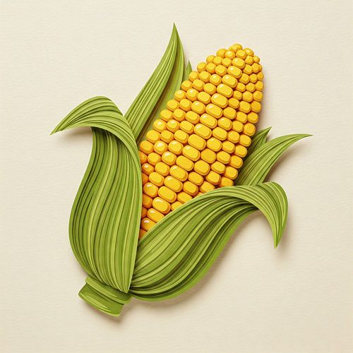 Aliment naturel à base de maïs doré