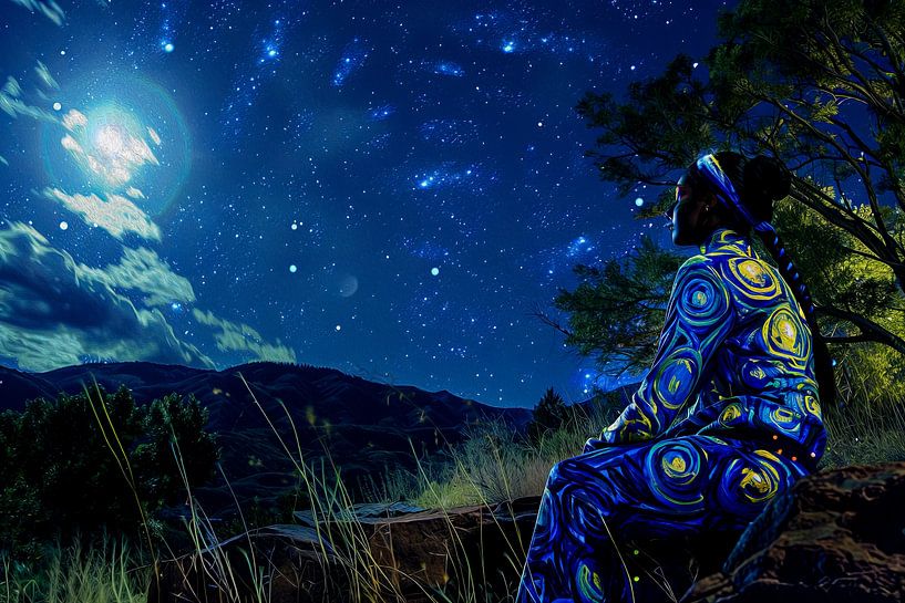 under the starry night by Egon Zitter