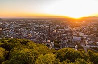 Freiburg im Breisgau bij zonsondergang van Werner Dieterich thumbnail