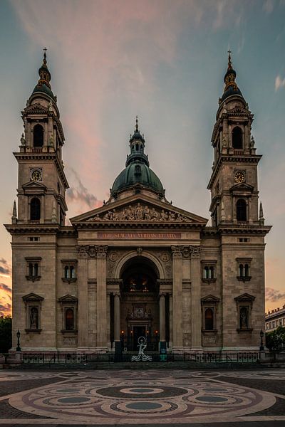 St. Stephen's Basiliek Boedapest. Een kerk in Hongarije in de ochtend in de hoofdstad van Fotos by Jan Wehnert