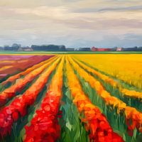 Flower fields in the Netherlands