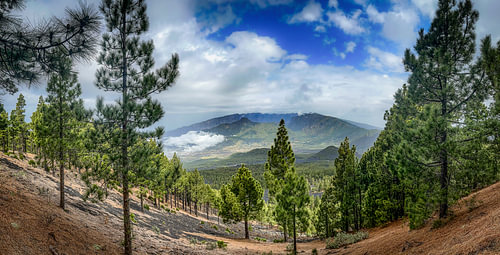 Uitzicht op de Caldera de Taburiente