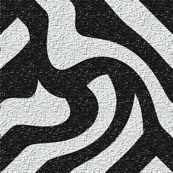Abstract lijnenspel in zwart wit van Maurice Dawson