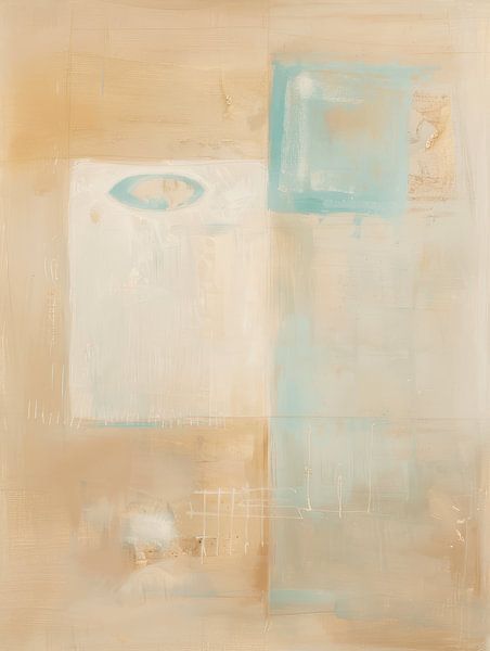 Minimalisme, abstraction moderne dans des couleurs pastel par Japandi Art Studio