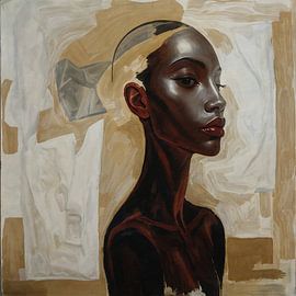 Timeless Beauty in Profile Painting by Jan Keteleer