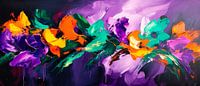 A play of colours for the senses - abstract flowers by Poster Art Shop thumbnail