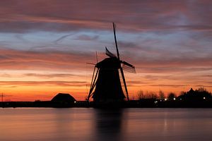 Rottemeren - Silhouettenmühle bei Sonnenaufgang