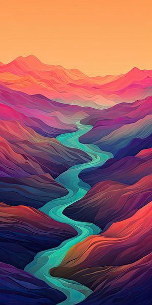 Surrealist landscape by Wall Wonder