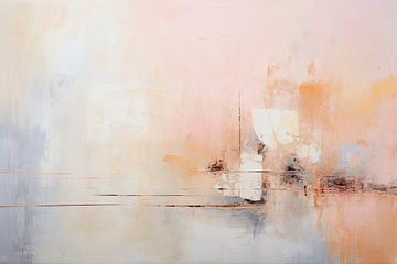 Abstractie in pastelkleuren