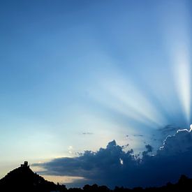 Lichtstimmung Staatzer Berg von Elke Wolfbeisser