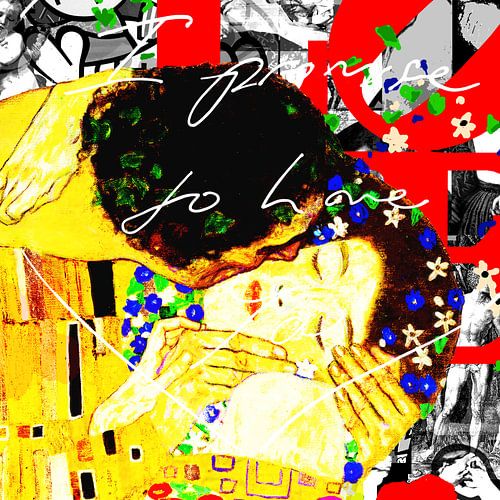 Famous Love couples - "The Kiss" von Jole Art