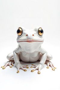 FROSCH: Premium Porträt Fine Art Wandbild